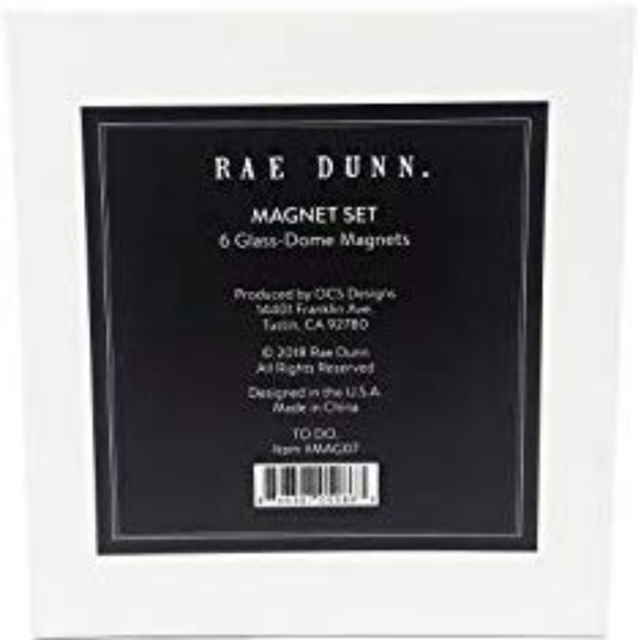 Rae Dunn Magnet Set 6 Glass-Dome Magnets - Picture 4 of 6
